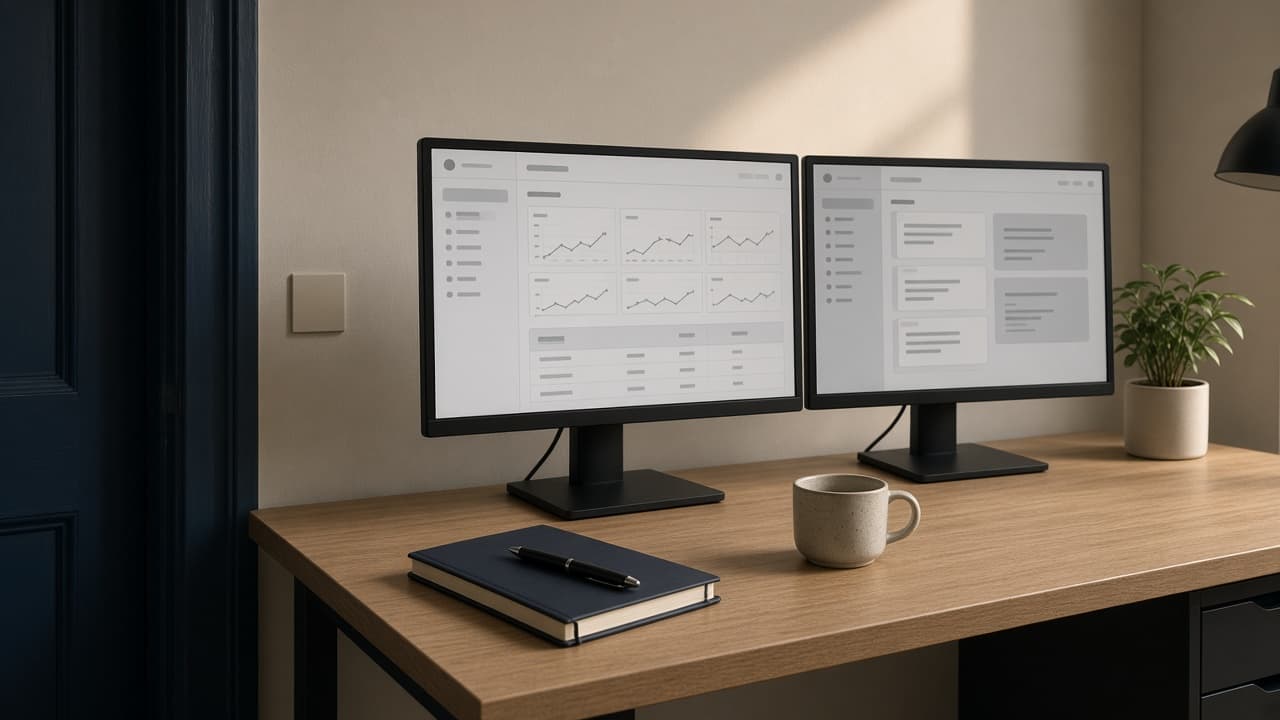 Healthcare operations technology workspace